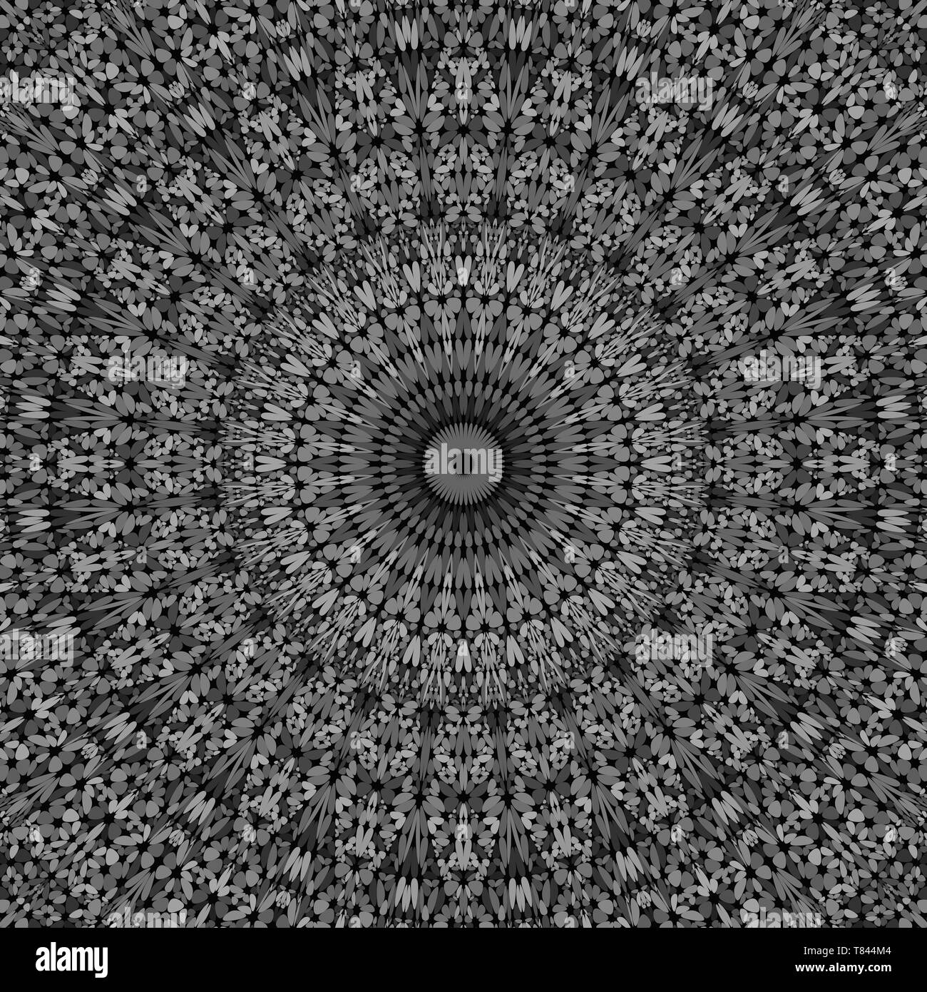 Grauen Stein verzierten Mandala Muster Hintergrund design Stock Vektor