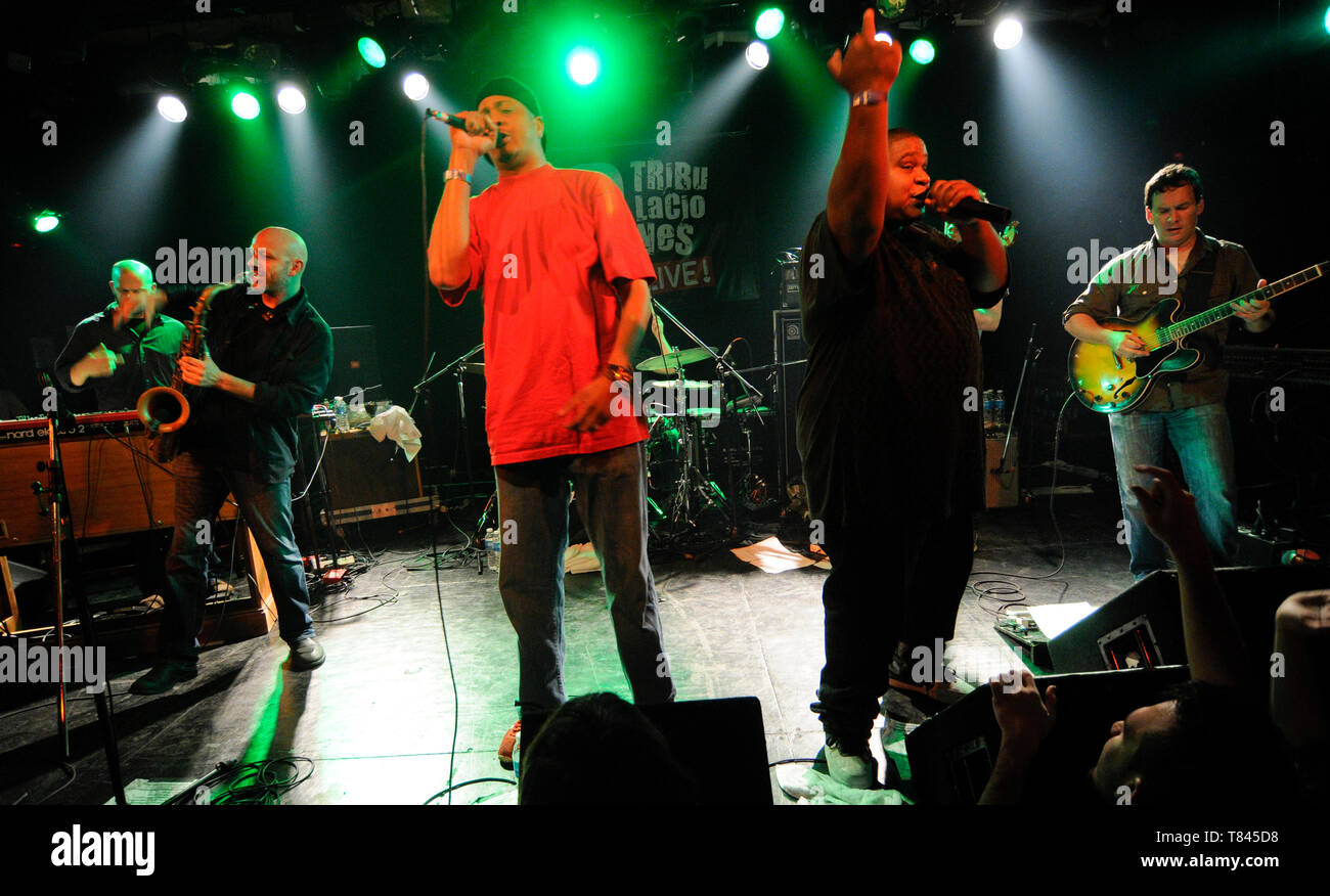 Funk und Jazz Band Galaktischen: Robert Mercurio, Jeff Raines, Richard Vogel Stanton Moore und Ben Ellman Stockfoto Funk und Jazz Band Galaktischen: Robert Mercurio, Jeff Raines, Richard Vogel Stanton Moore und Ben Ellman Stockfoto