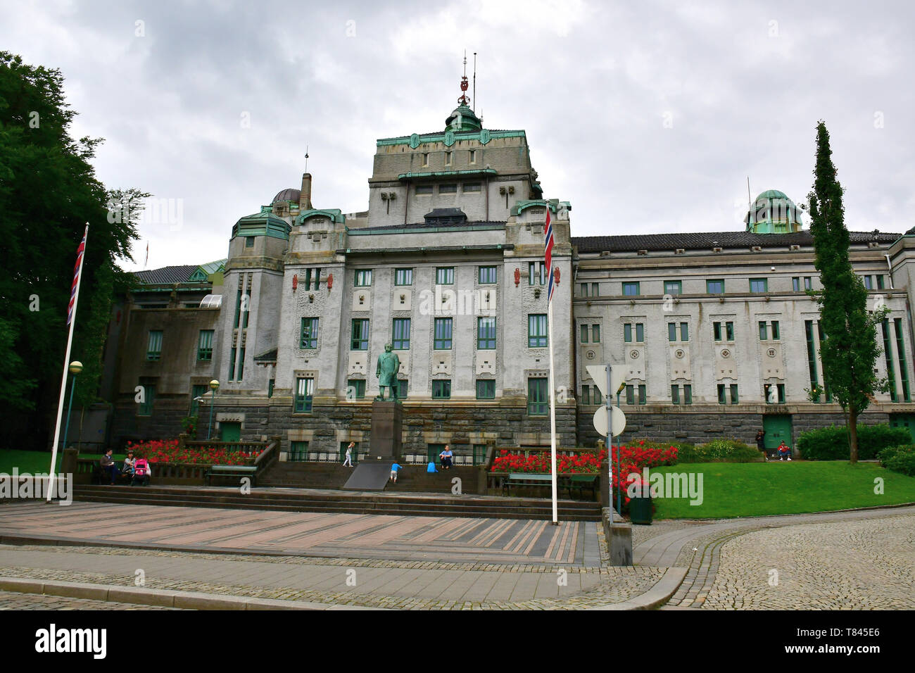 National Theater, Den Nationale Scene in Bergen, Norwegen, Skandinavien, Europa Stockfoto