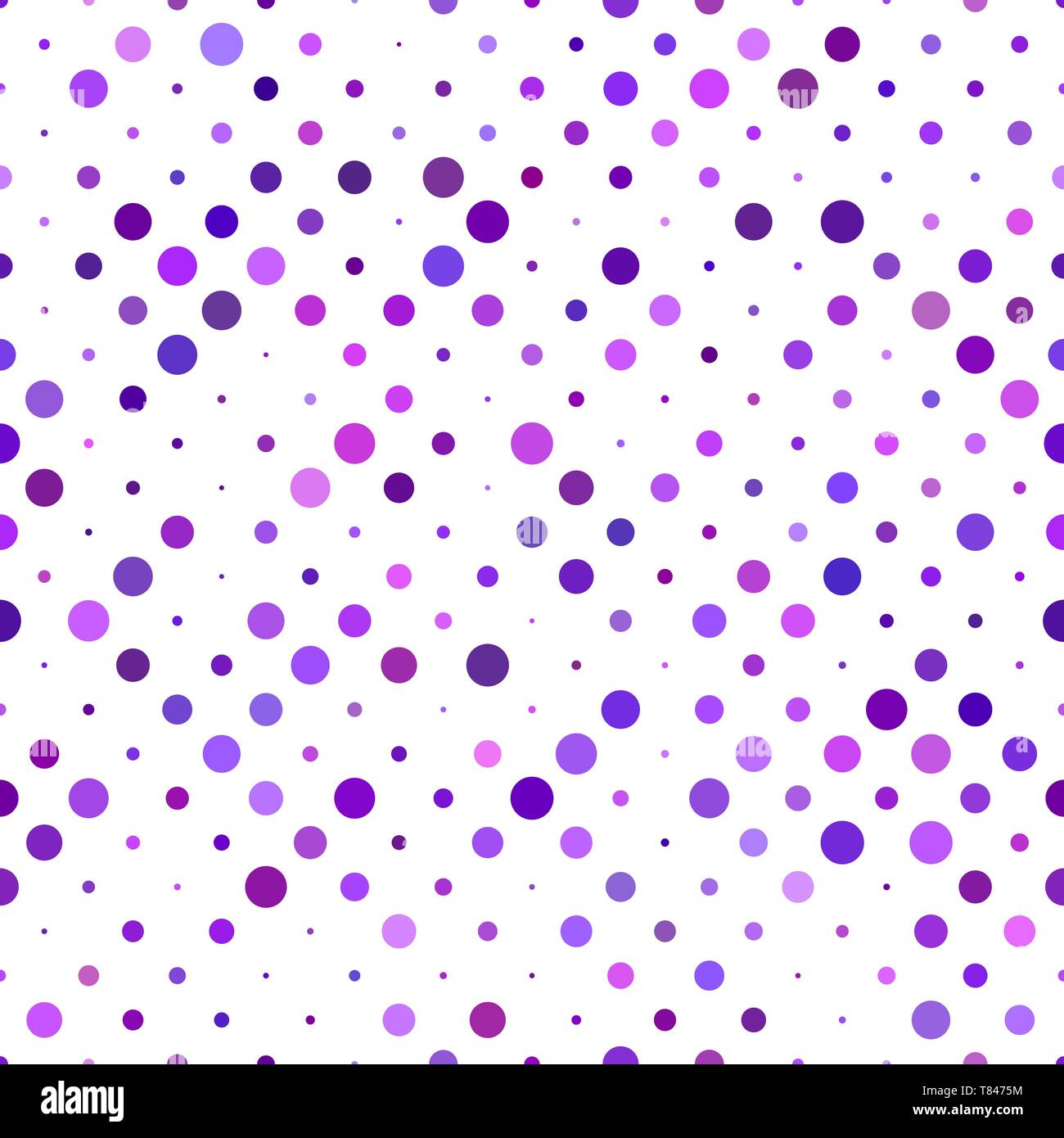 Lila nahtlose Dot Muster Hintergrund-vektor design Stock Vektor