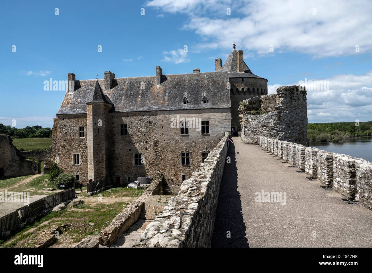 Château de Suscinio, Sarzeau, Moyen Âge, Morbihan, Bretagne, Golfe du Morbihan, Stockfoto