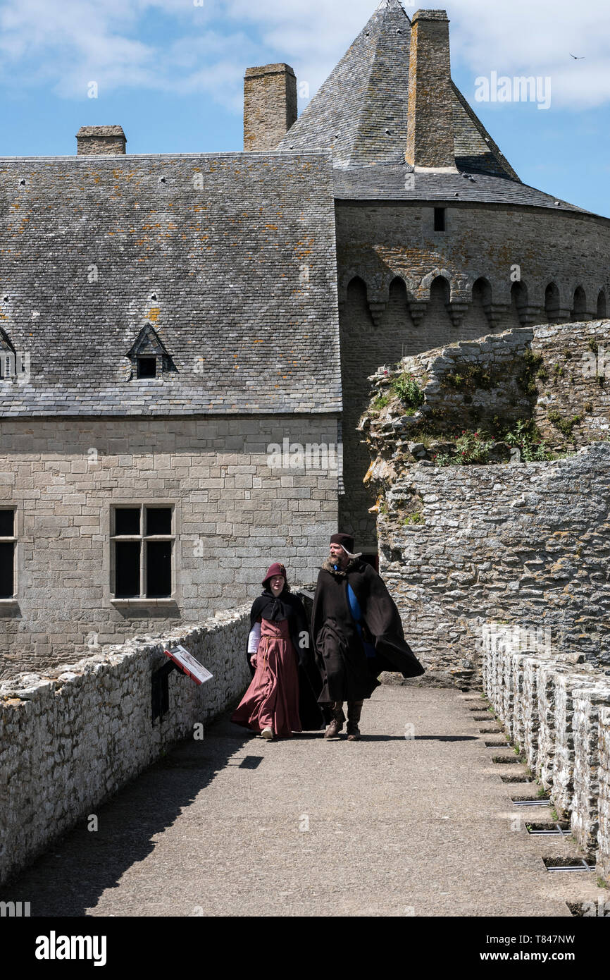 Château de Suscinio, Sarzeau, Moyen Âge, Morbihan, Bretagne, Golfe du Morbihan, Stockfoto