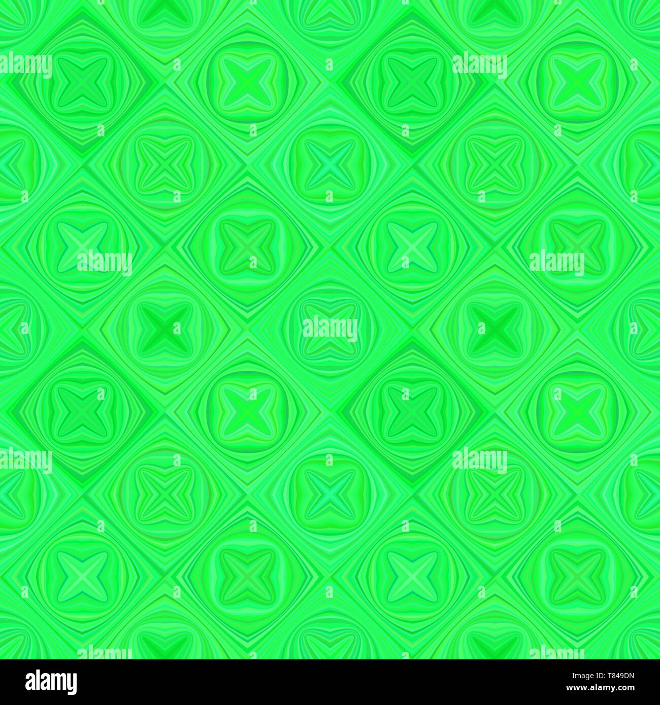 Grüne geometrische diagonal gebogenen Form Muster - Vektor mosaic Hintergrund Stock Vektor
