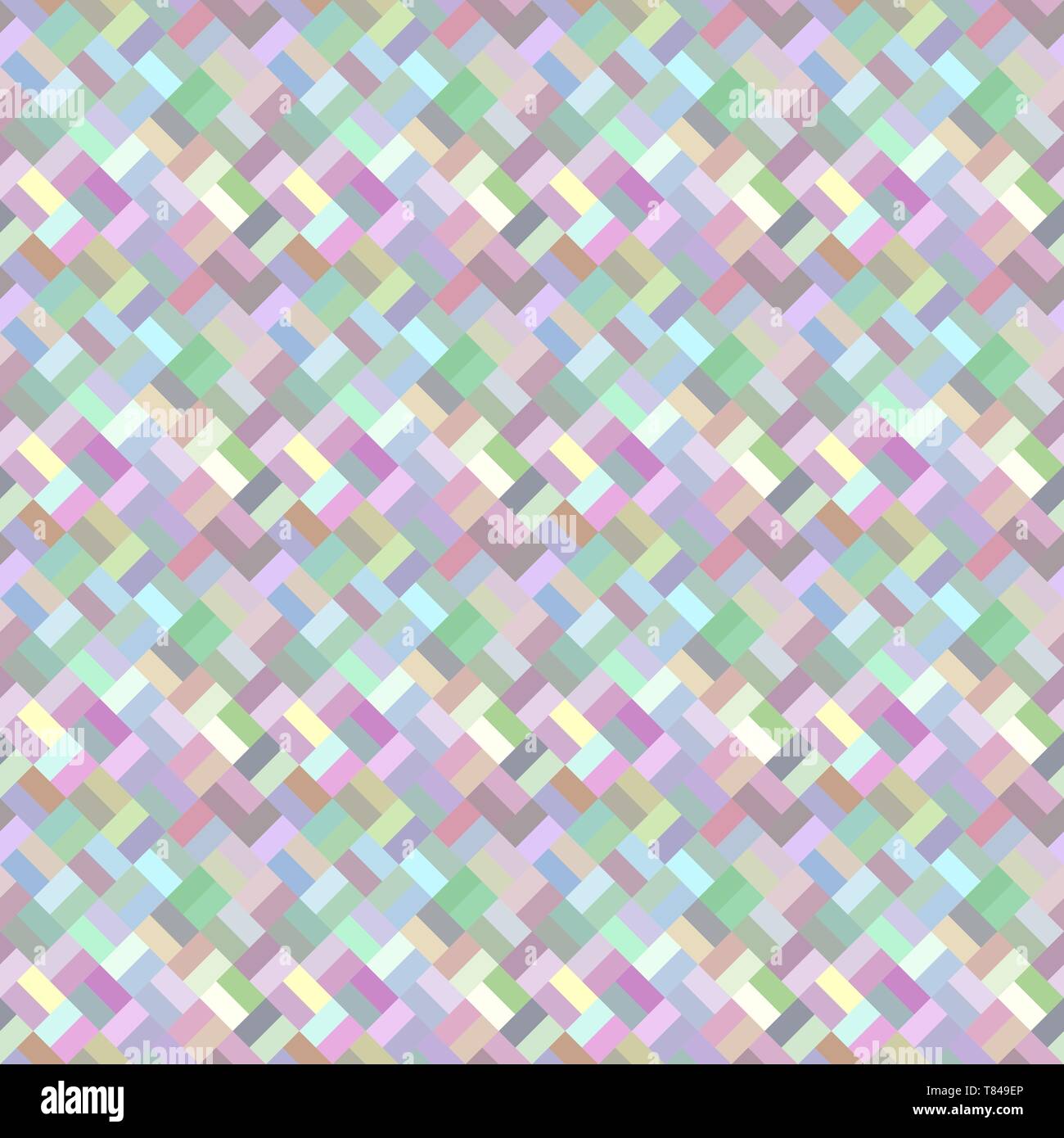 Bunte nahtlose abstrakten diagonalen Mosaik Fliese Muster Hintergrund Stock Vektor
