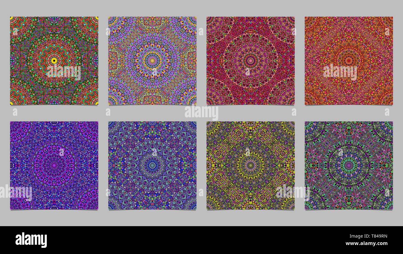 Abstrakte bunte geometrische floral Mandala Muster Hintergrund design Stock Vektor