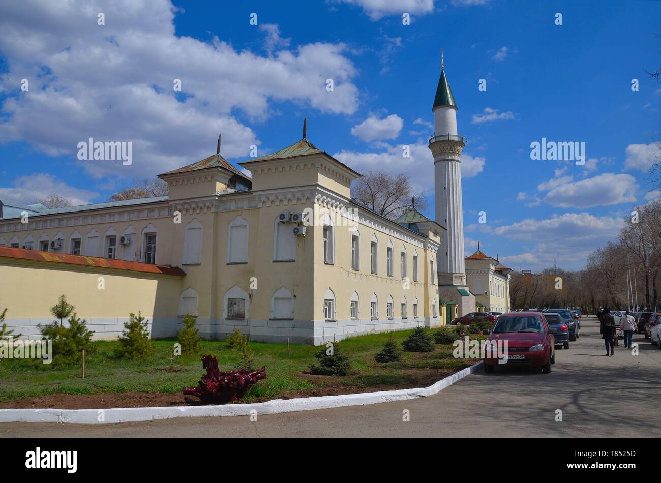 Orenburg, eine Stadt zwischen Europa und Asien am Ural in Russland: sterben Karavanseray-Moschee Stockfoto