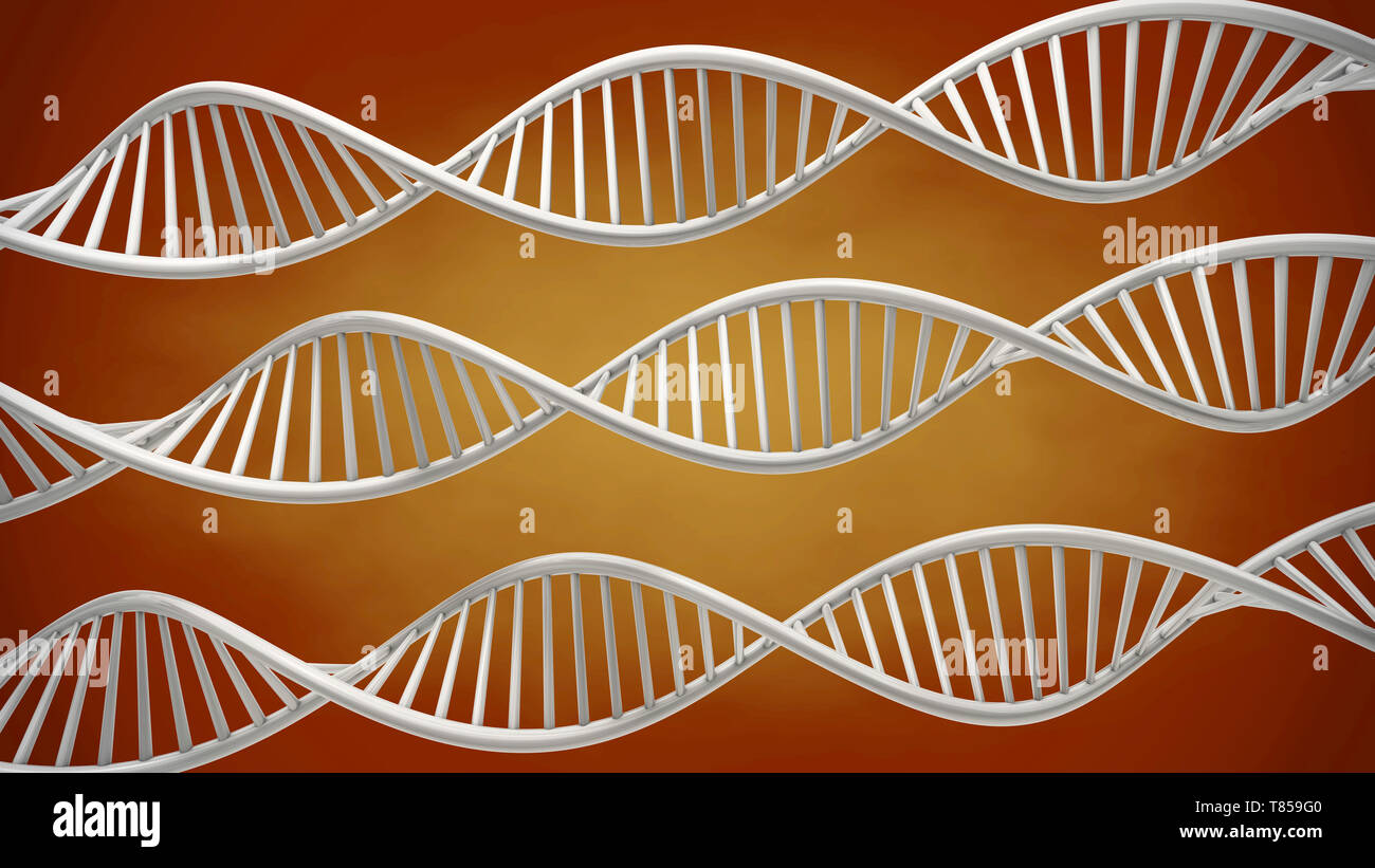 DNA-Moleküle, Abbildung Stockfoto