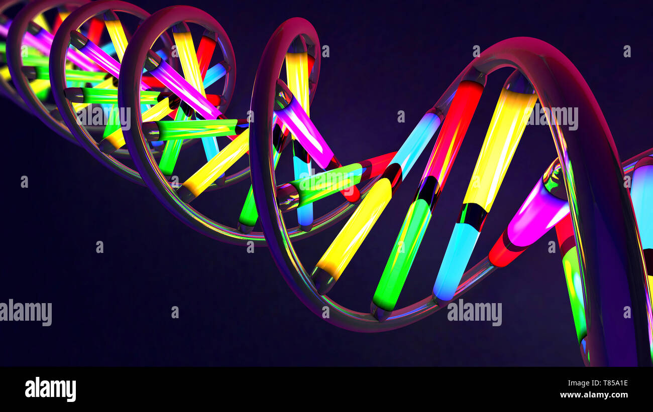 DNA-Molekül, Abbildung Stockfoto