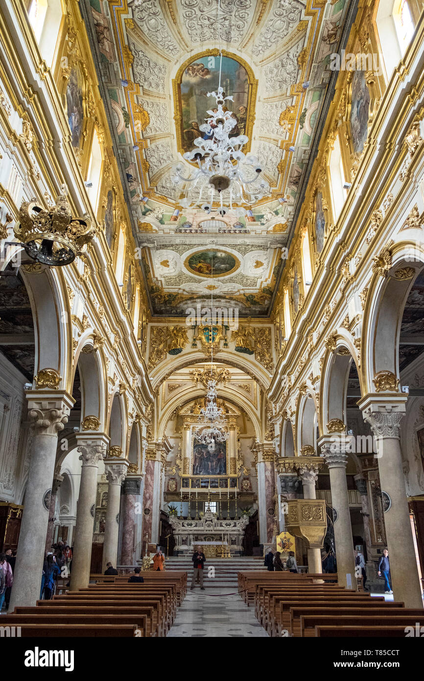 Italien, Matera, Madonna della Bruna und Sant'Eustachio Kirche Stockfoto