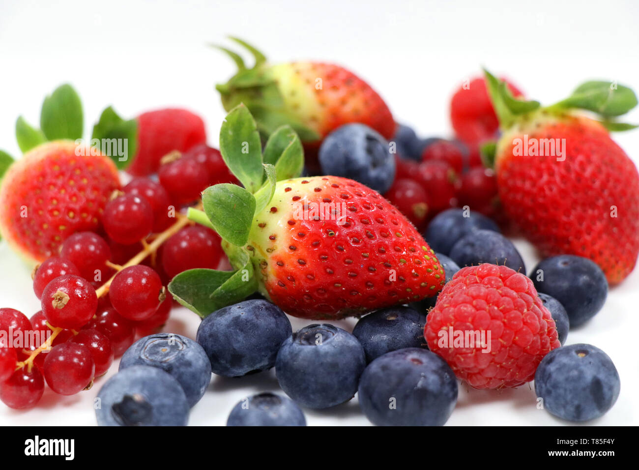 Frische gemischte Beeren Stockfoto
