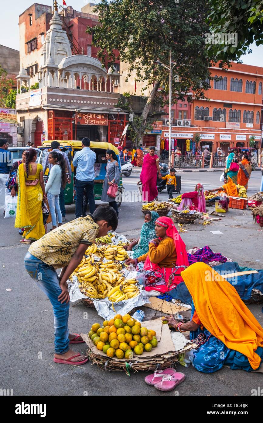 Indien, Rajasthan, Jaipur, Sanjay Bazar Stockfoto
