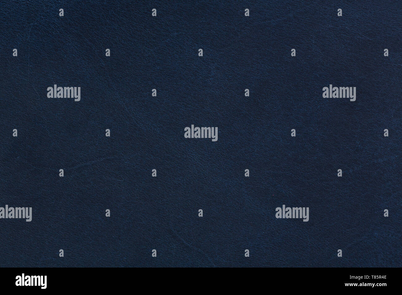 Leder dunkelblau Textur auf Makro. Blau Leder Hintergrund. Stockfoto