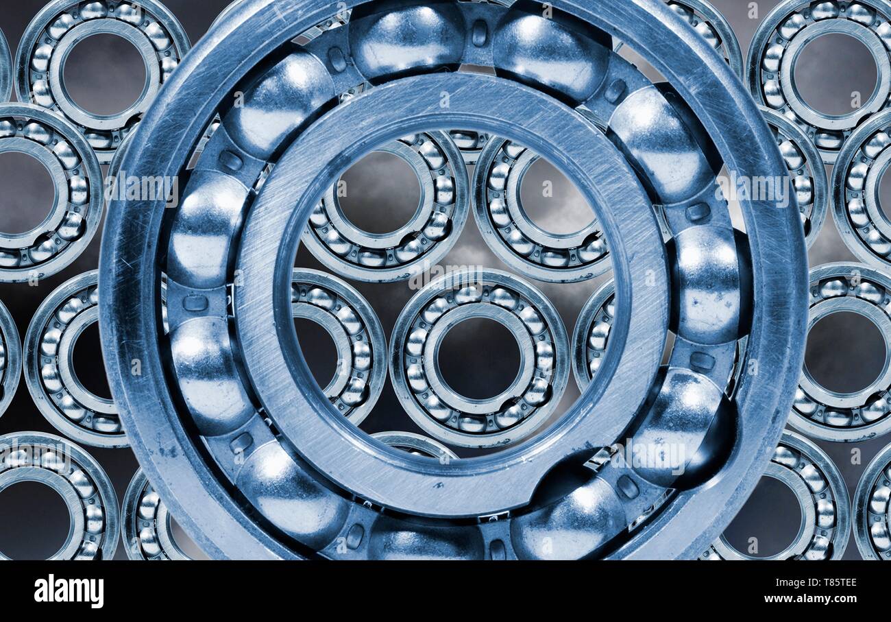 Industrielle Kugellager Stockfoto