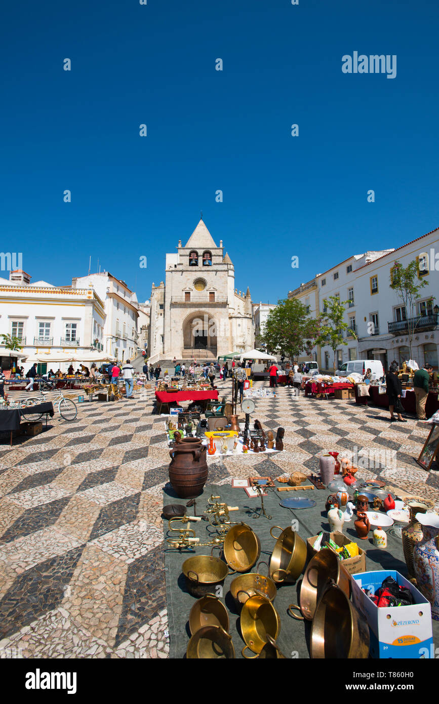 Unsere Liebe Frau Mariä Himmelfahrt Kathedrale, Elvas, Portugal Stockfoto