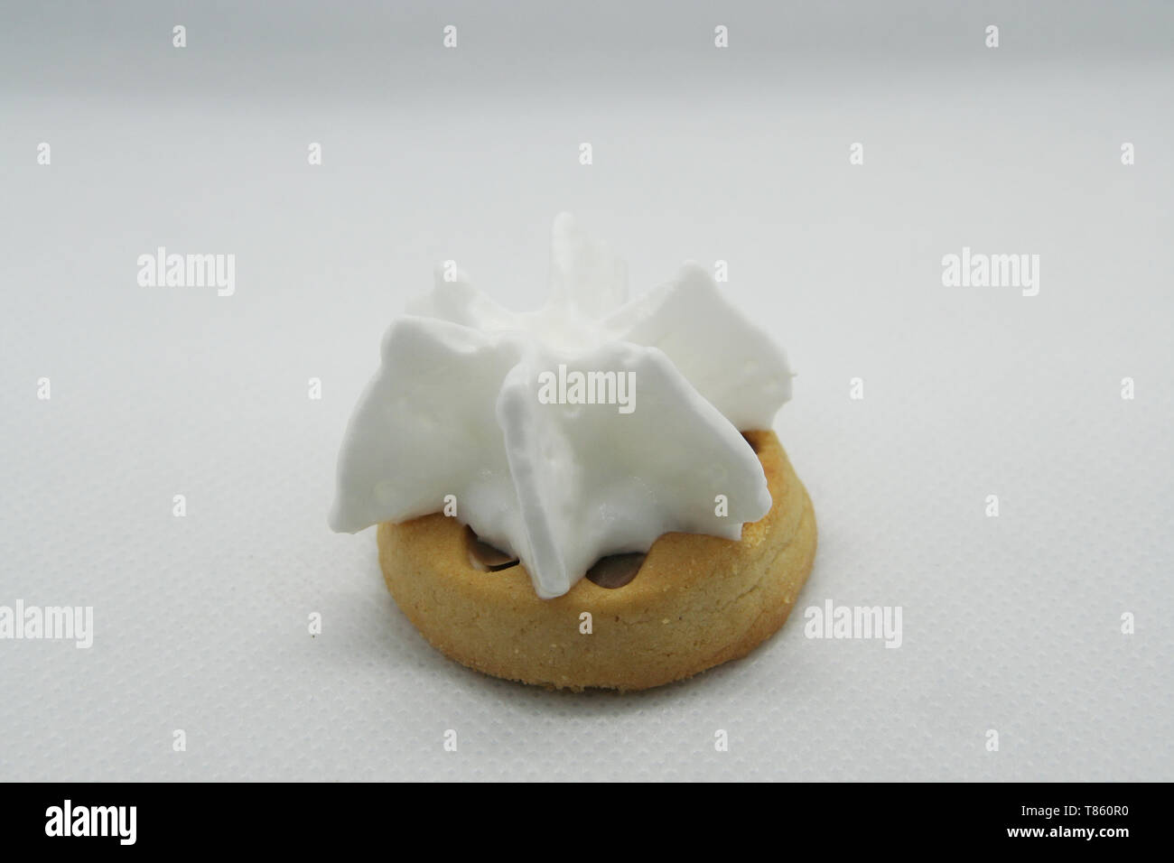 Sahne und Keks Keks. Vintage Style Cookie. Stockfoto