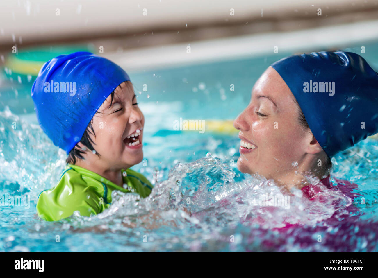 Swimming-Klasse Stockfoto
