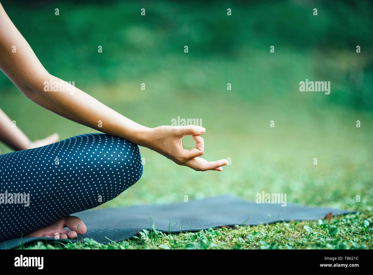 Yoga lotus Position Stockfoto