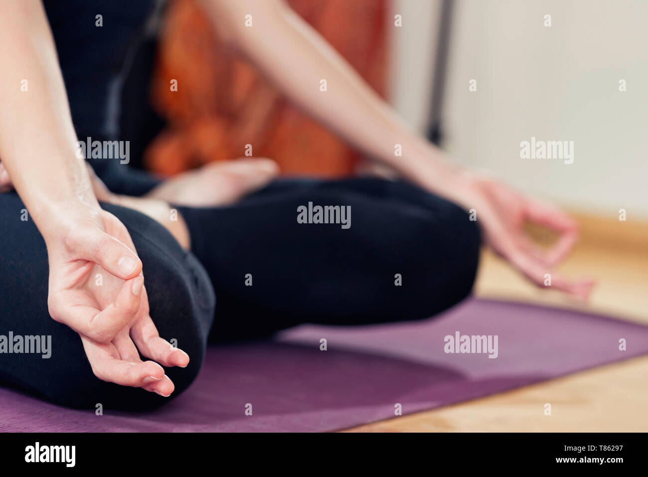 Yoga-meditation Stockfoto