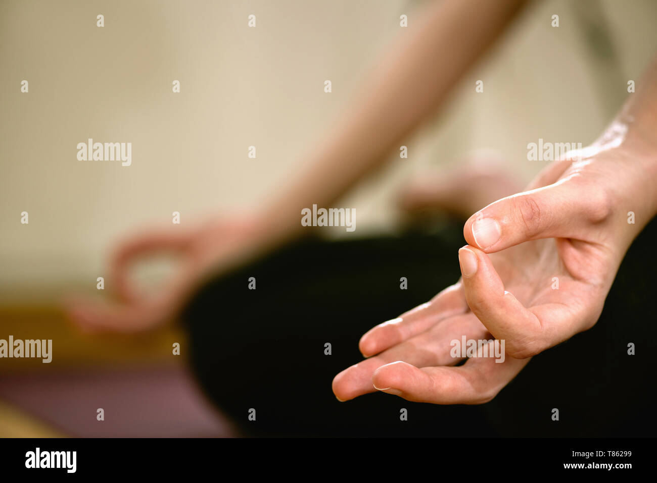Yoga-meditation Stockfoto