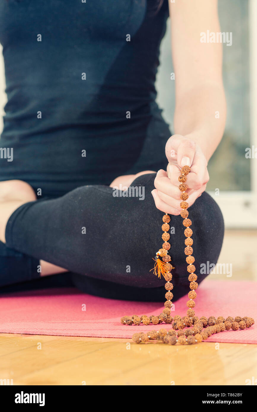 Yoga-meditation Stockfoto