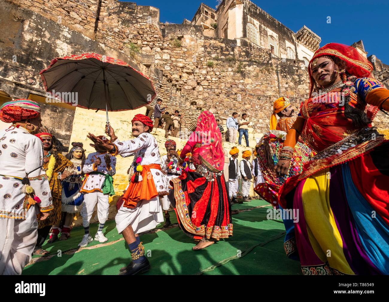 Indien, Rajasthan, Horny Smokovec, Horny Smokovec Utsav Festival jedes Jahr im November Stockfoto