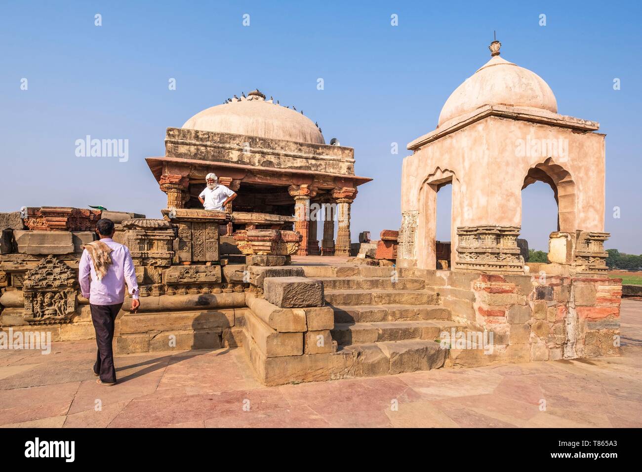 Indien, Rajasthan, Abhaneri, Harshat Mata Tempel Stockfoto