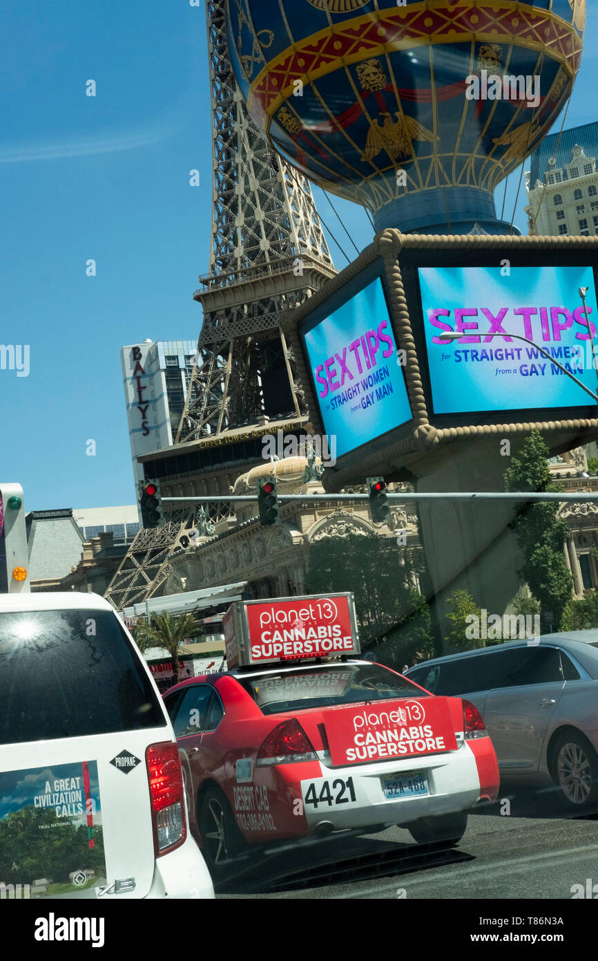 Taxi Drop off in einem Casino. Las Vegas, Nevada, Vereinigte Staaten von Amerika Stockfoto