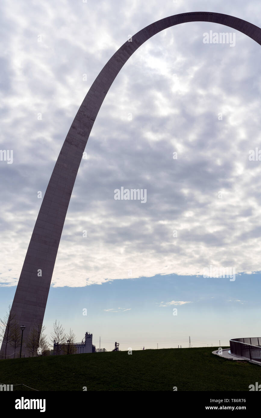 Verschiedene Ansichten der St. Louis Arch - Tor zum Westen Stockfoto