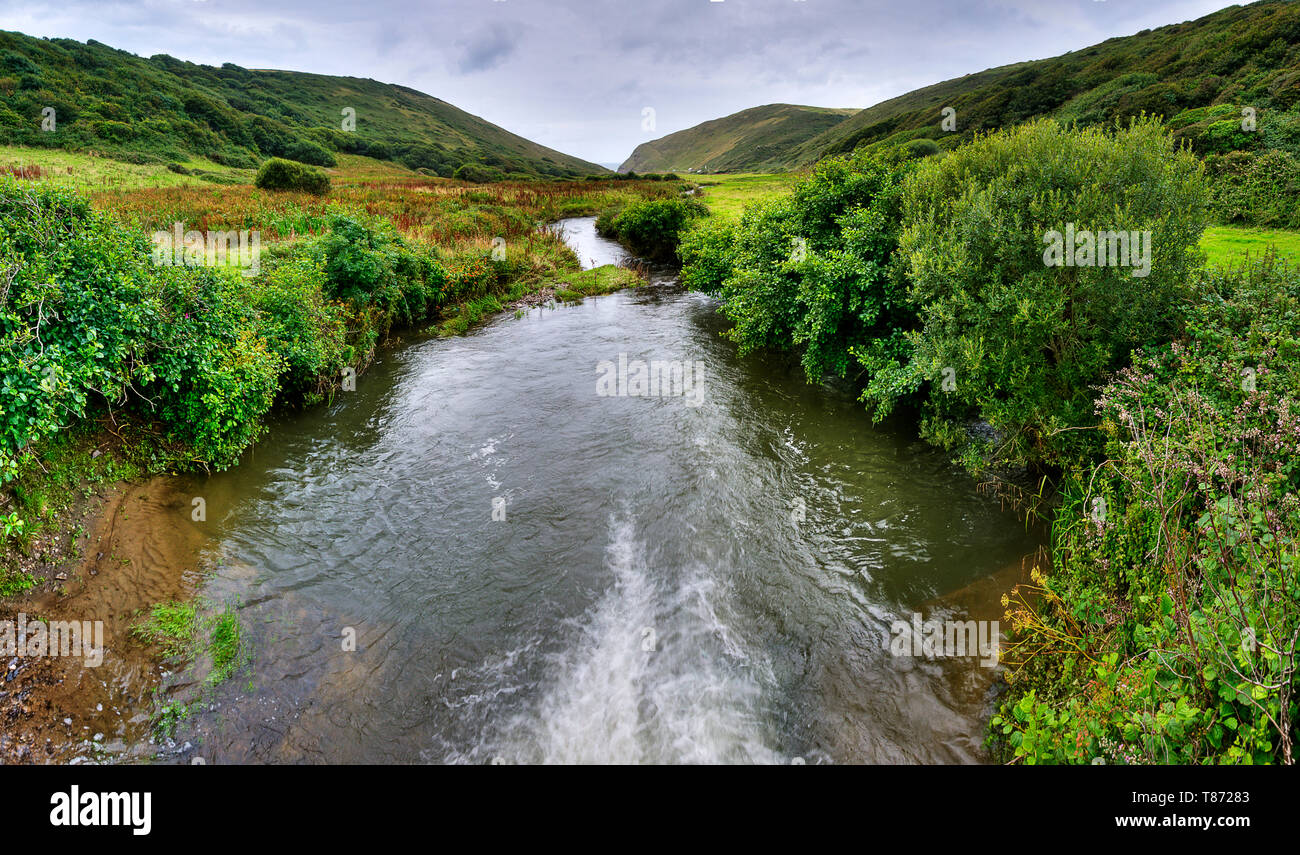 Bach in Coombe Valley, Landmark Trust Hotel in Cornwall Stockfoto