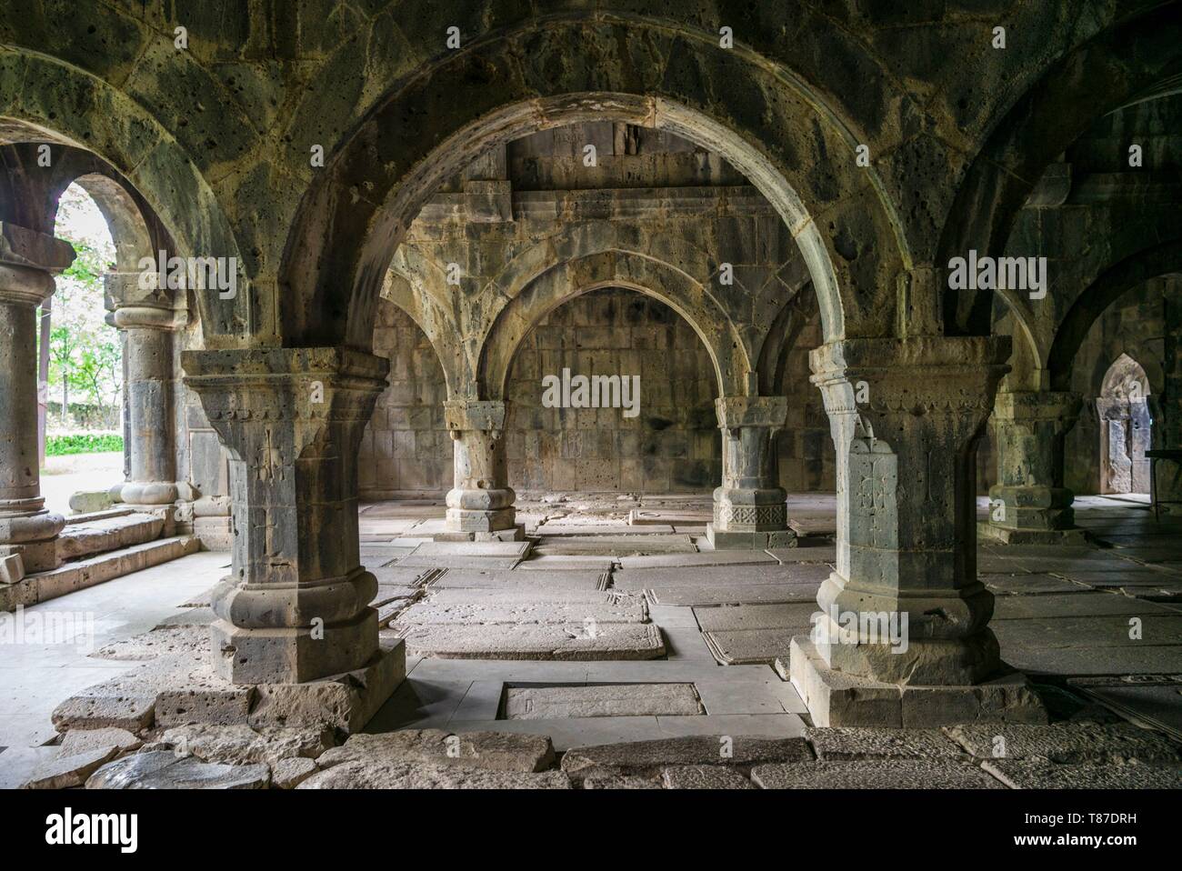 Armenien, Debed Canyon, Sanahin, Sanahin Kloster aus dem 10. Jahrhundert, Anbauteile innen Stockfoto