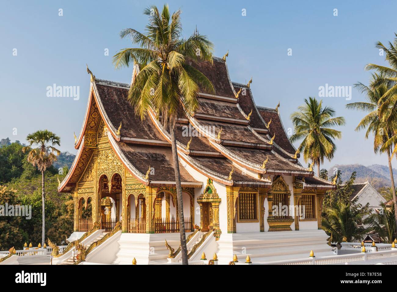 Laos, Luang Prabang, Wat Ho Pha Bang, Royal Palace, Stockfoto