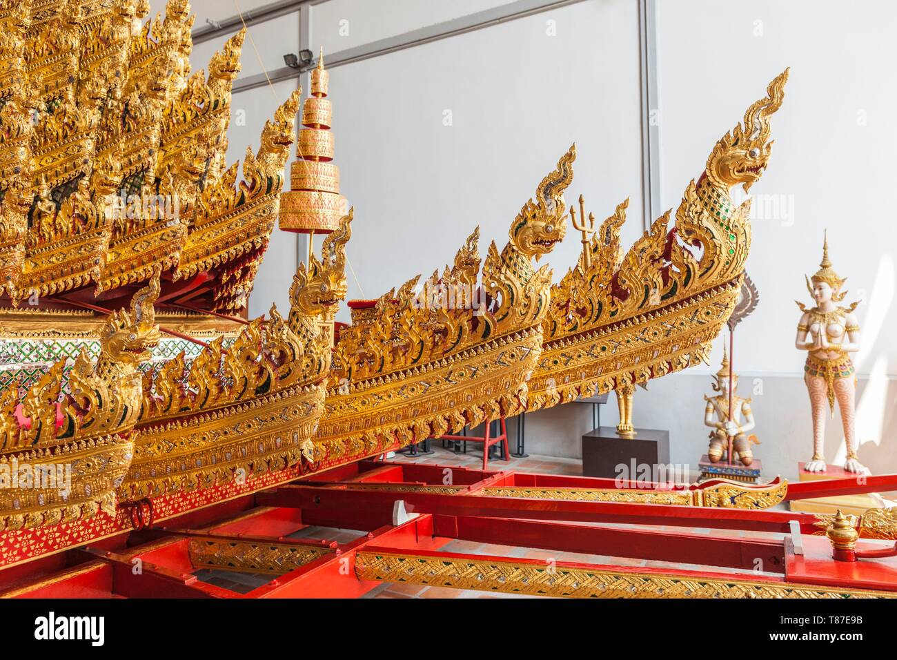 Thailand, Bangkok, das Nationalmuseum in Bangkok, der Königlichen Begräbnis Wagen Stockfoto