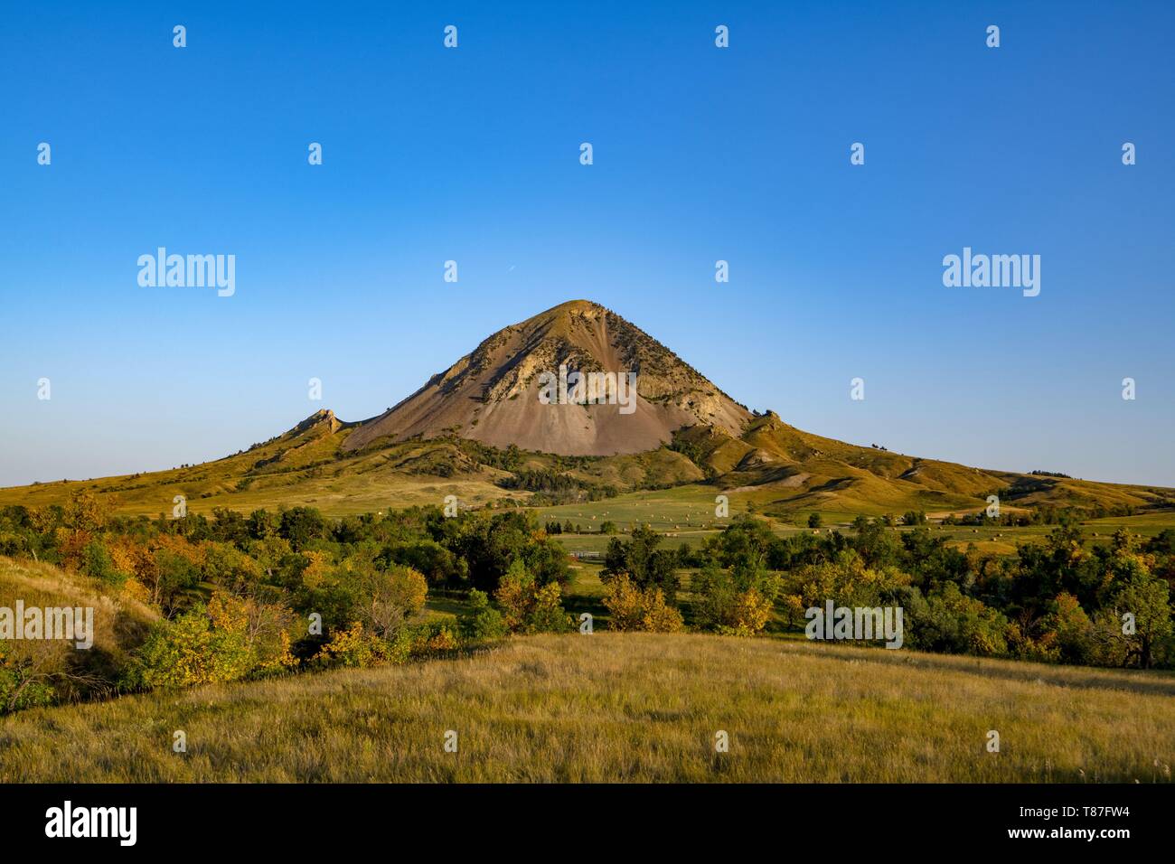 Usa, South Dakota, Sturgis, die Bear Mountain ist ein wichtiger Meilenstein und religiöse Stätte für die Indianer Stämme Stockfoto