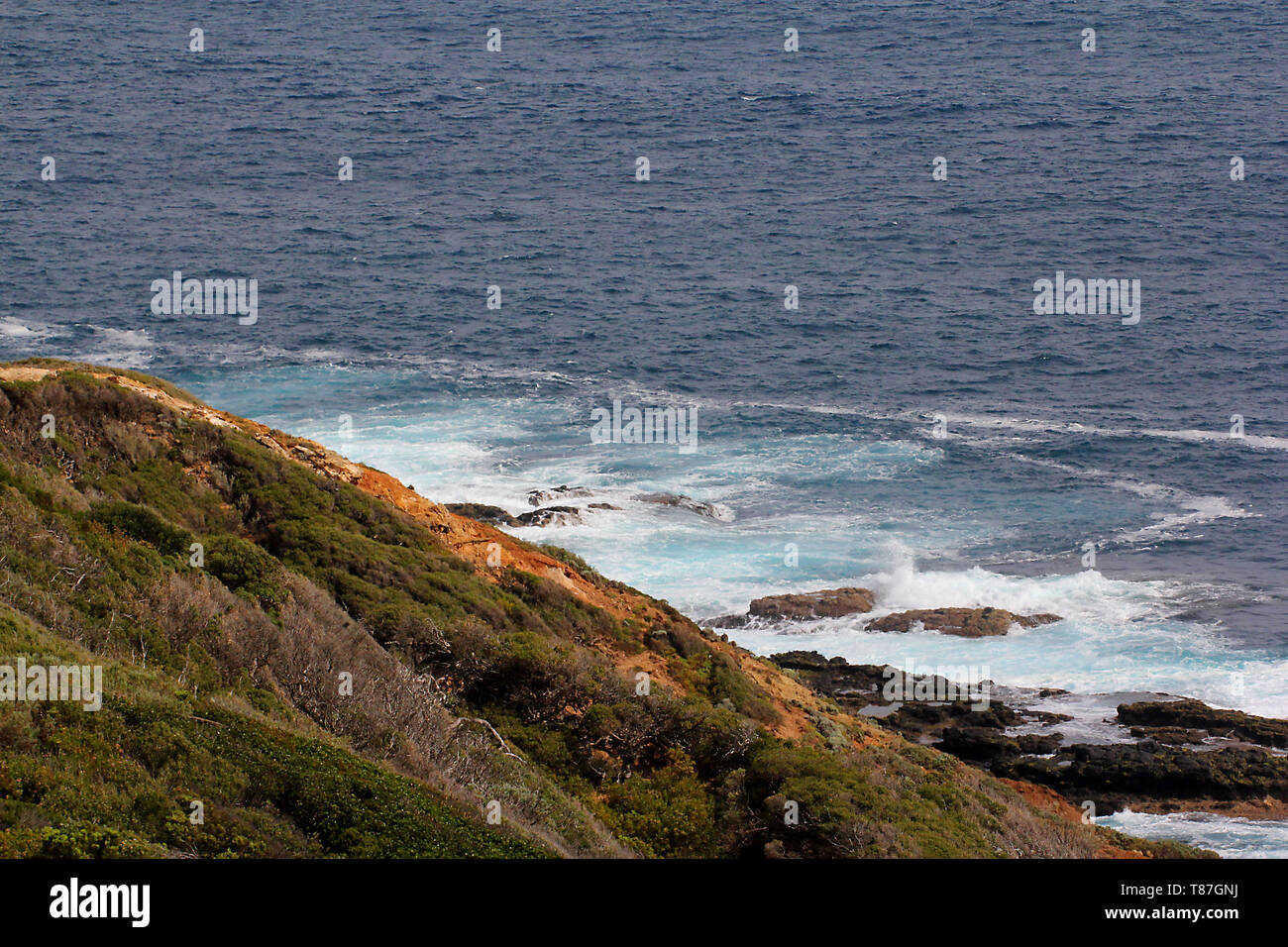 Murrays lookout Arthurs Seat Scenic Road, in Arthurs Seat State Park Victoria, Australien bieten einen hervorragenden Blick auf die Bucht Stockfoto