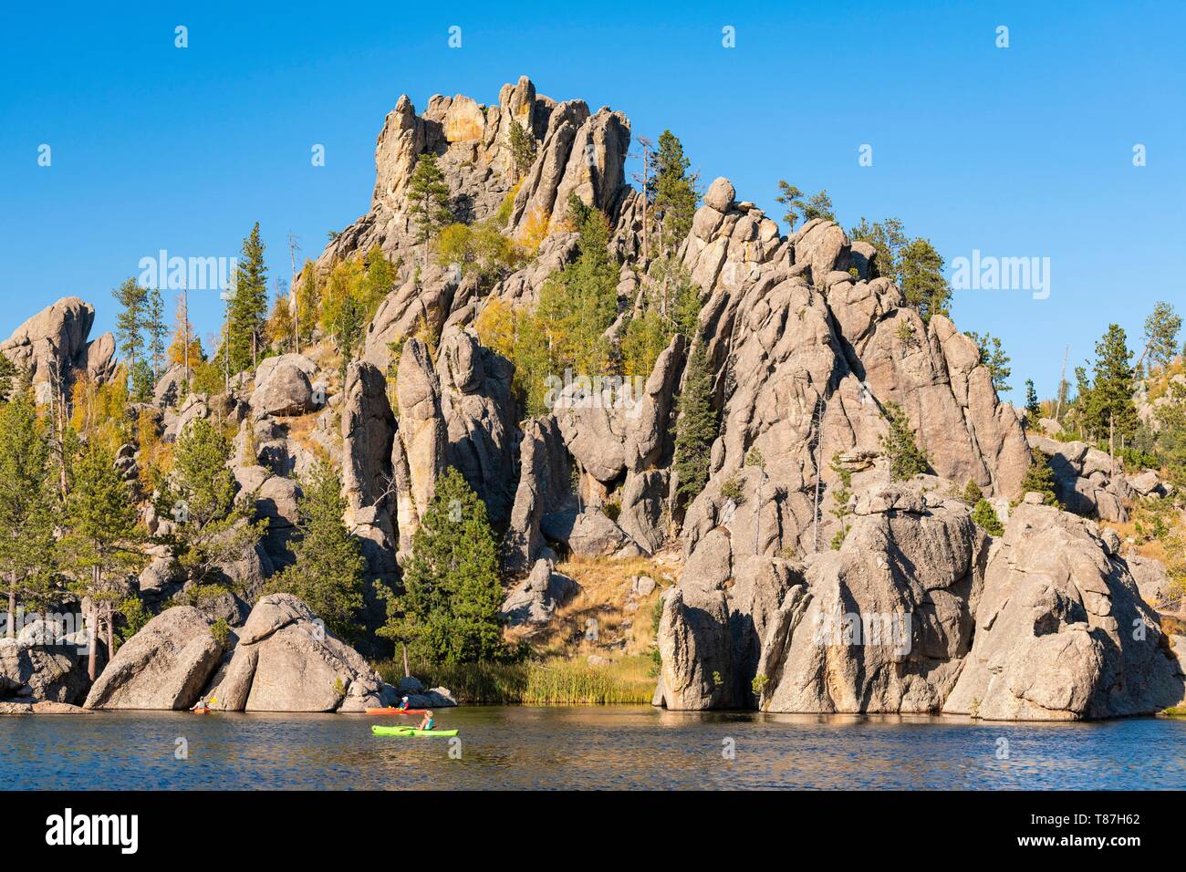 Usa, South Dakota, Custer State Park, Sylvan Lake Stockfoto