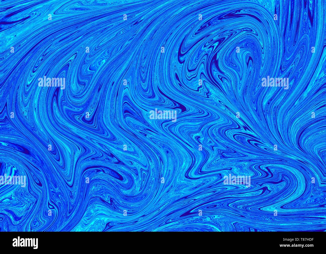 Abstrakte flüssige Textur oder Hintergrund mit mehreren Farben gemischt. Stockfoto