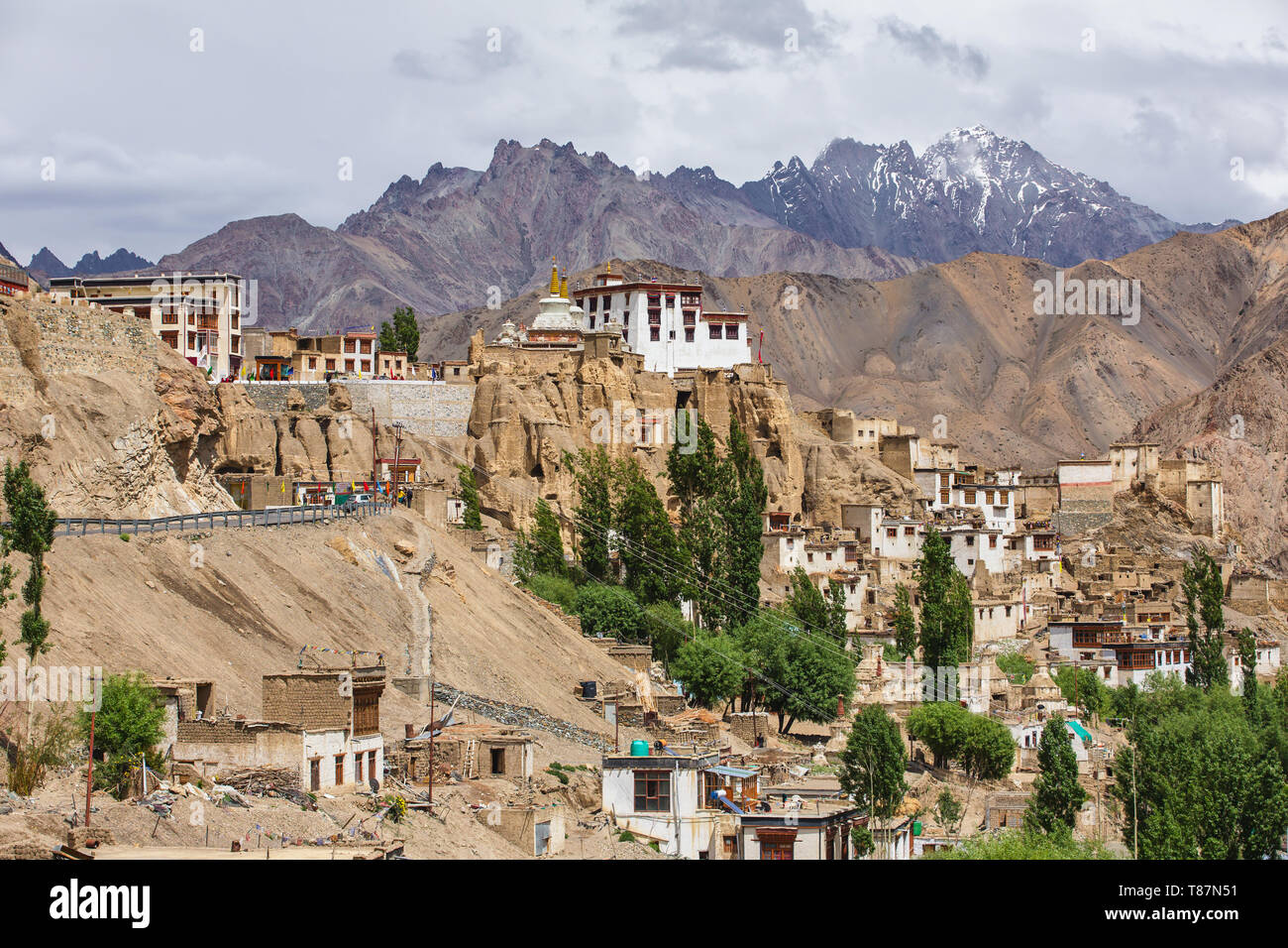 Lamayuru gompa tibetisch-buddhistischen Kloster in Ladakh, Indien Stockfoto