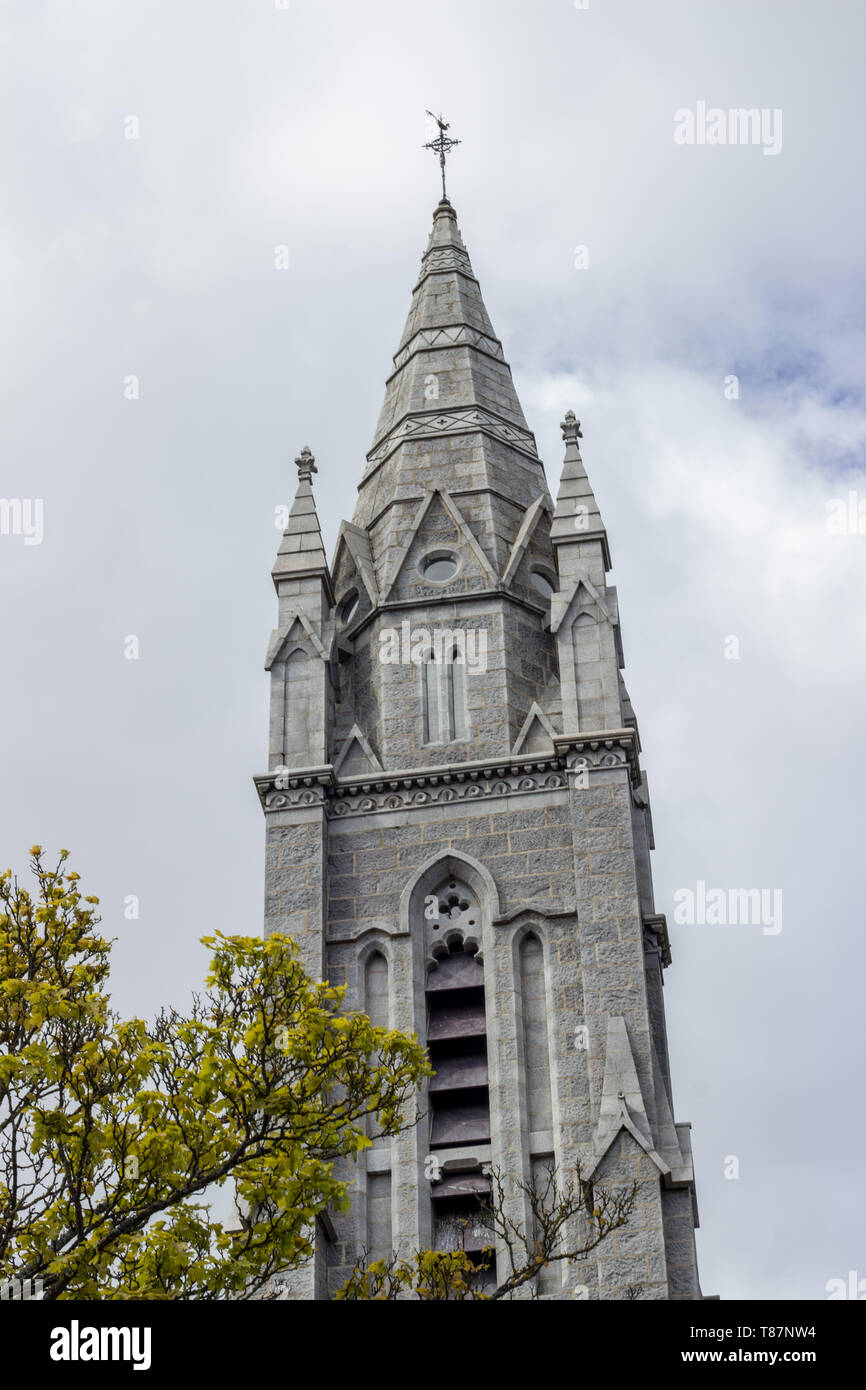 Niedrig - Winkel ein Kirchturm, Aberdeen, Schottland Stockfoto
