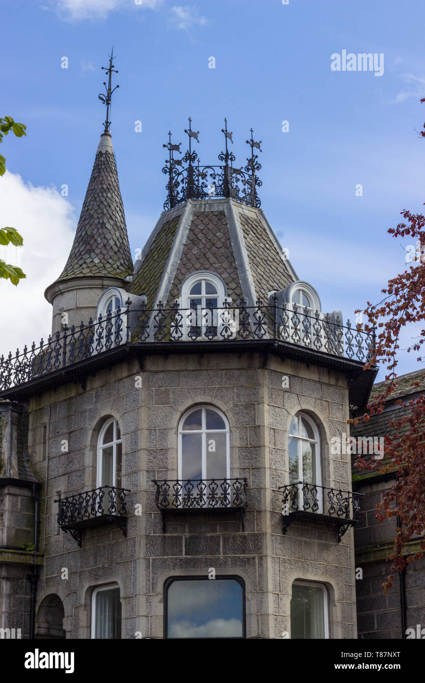 Haus aus Granit in Aberdeen, Schottland Stockfoto