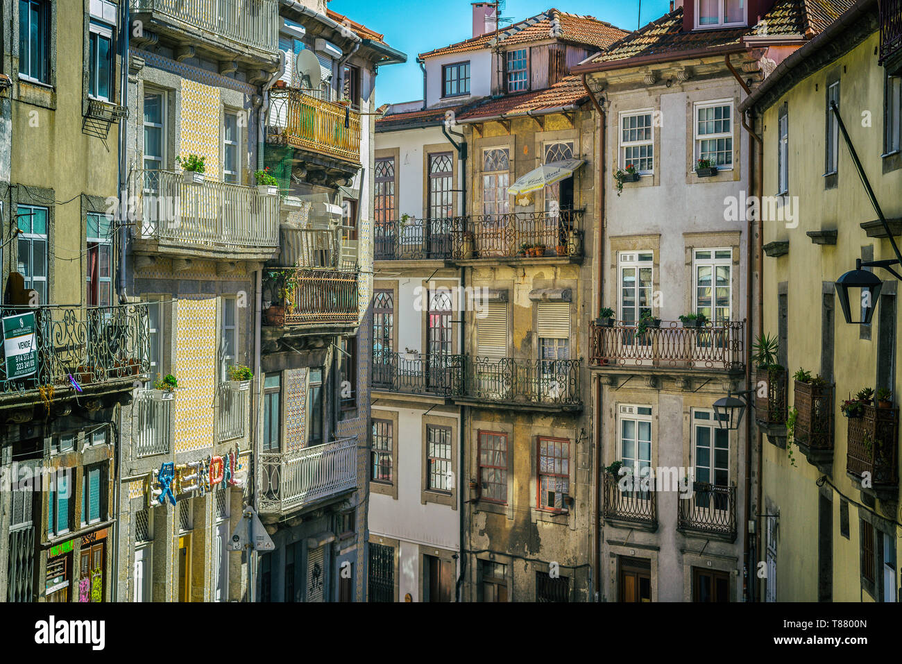 Übersicht Color Image traditionelle alte Stadt Porto Portugal Stockfoto