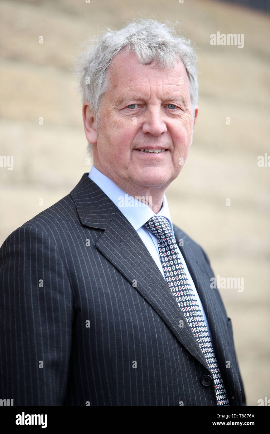 Kandidat Richard Monaghan in der nordöstlichen Region für die Wahlen zum Europäischen Parlament, in Hartlepool Wehr. Stockfoto