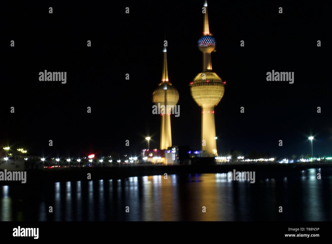 Kuwait Light Tower Stockfoto