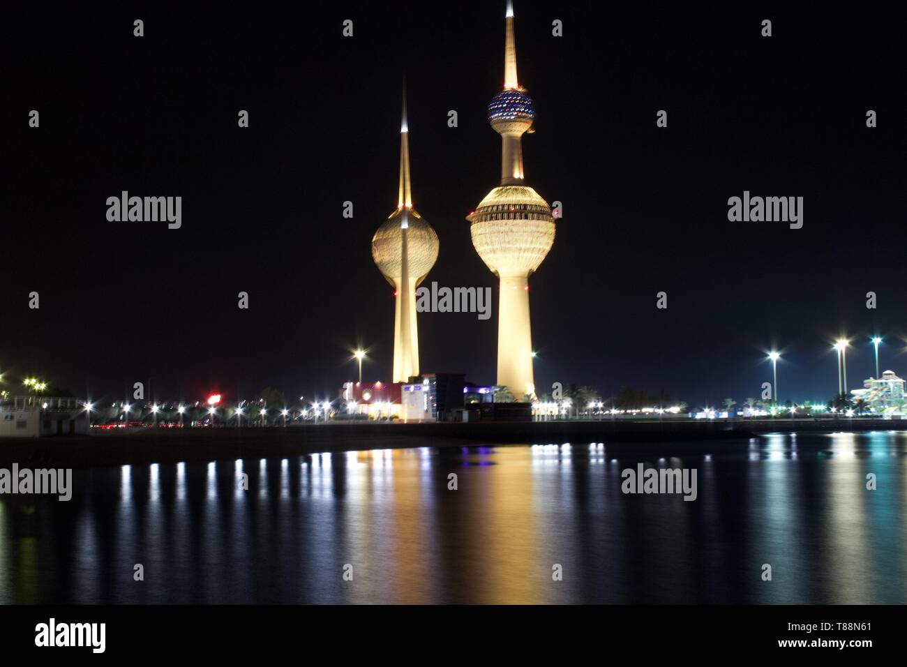 Kuwait Light Tower Stockfoto