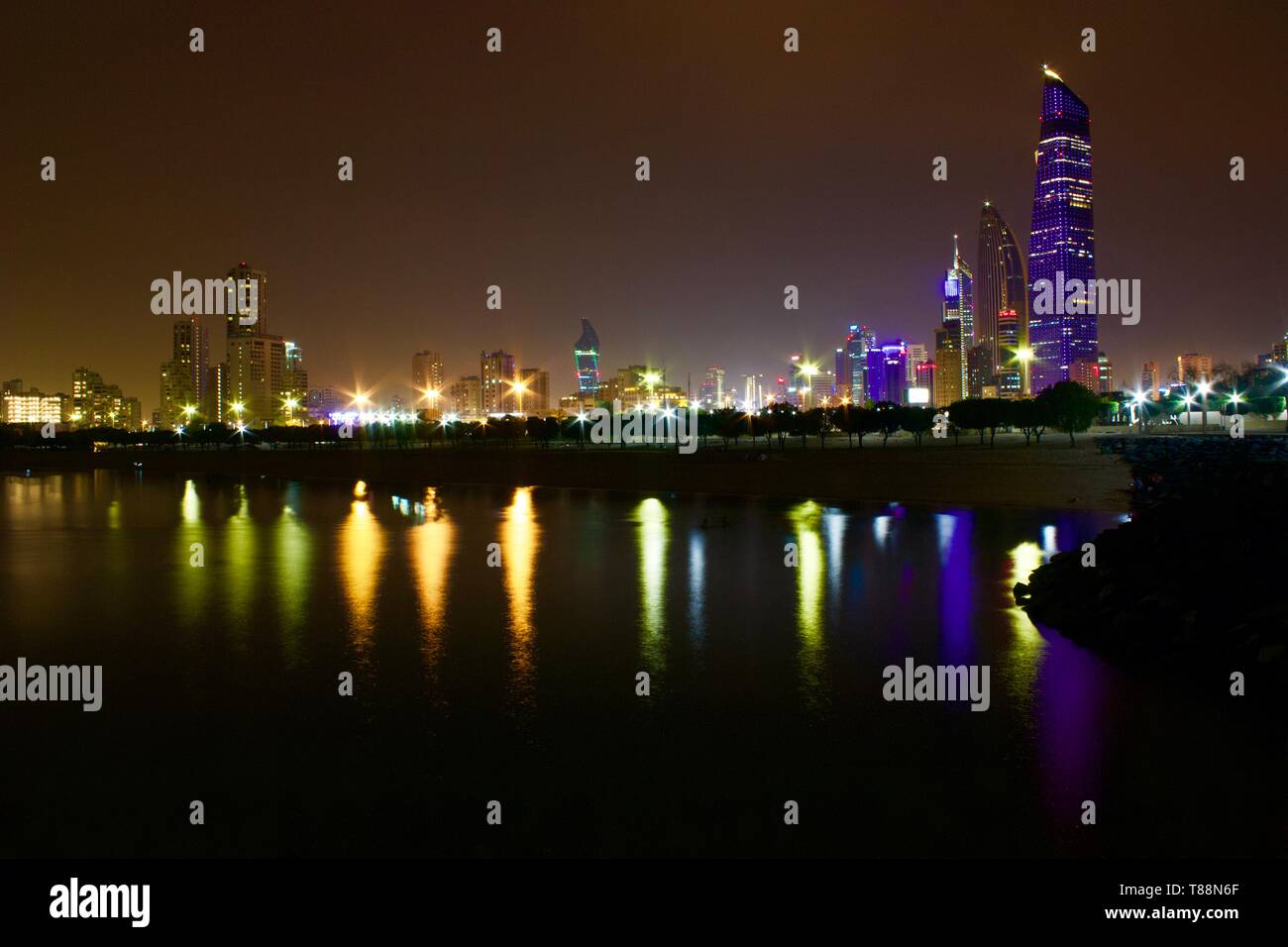 Kuwait Light Tower Stockfoto