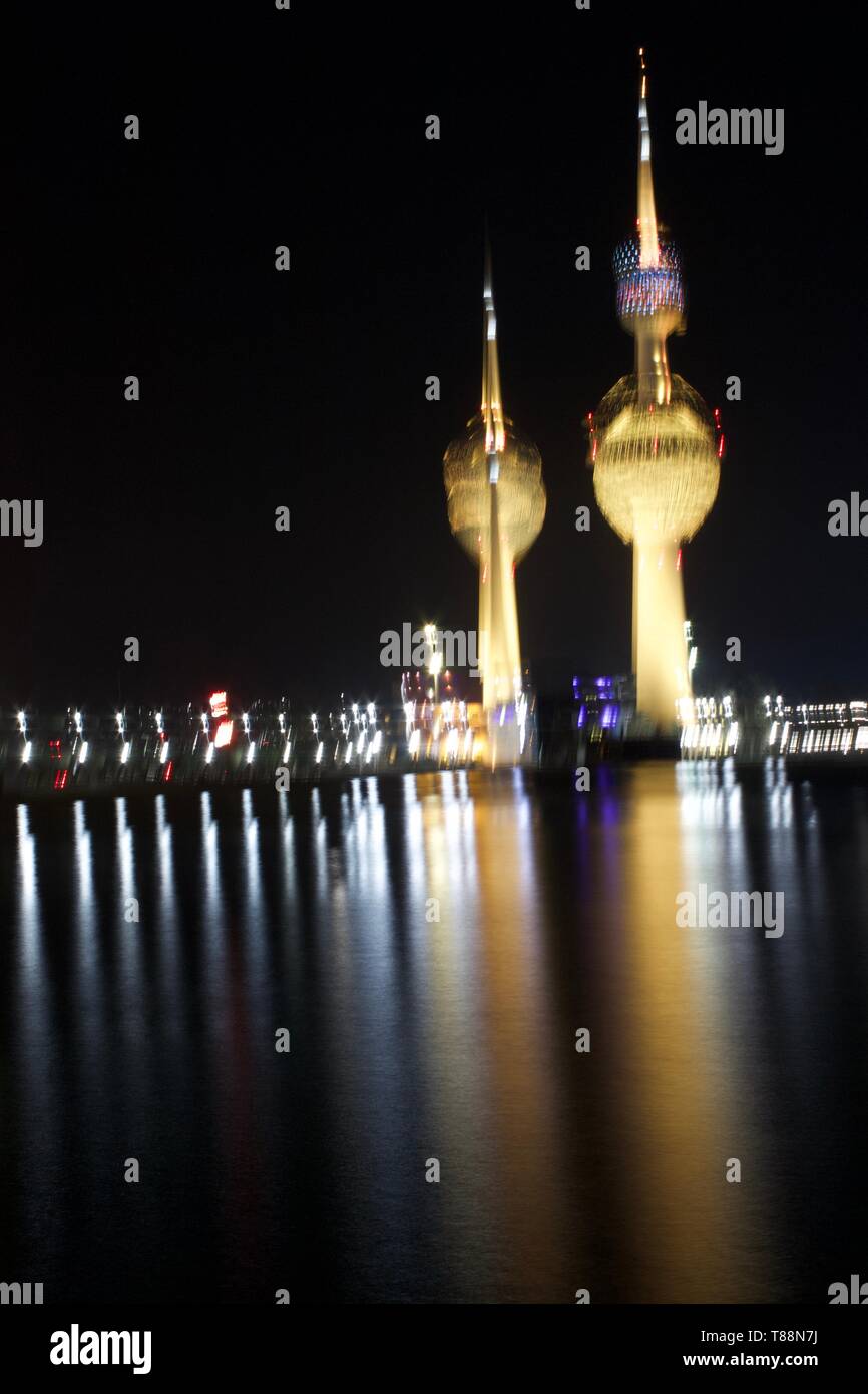 Kuwait Light Tower Stockfoto