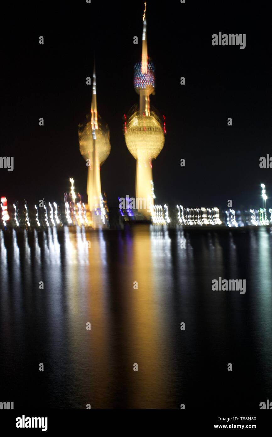 Kuwait Light Tower Stockfoto