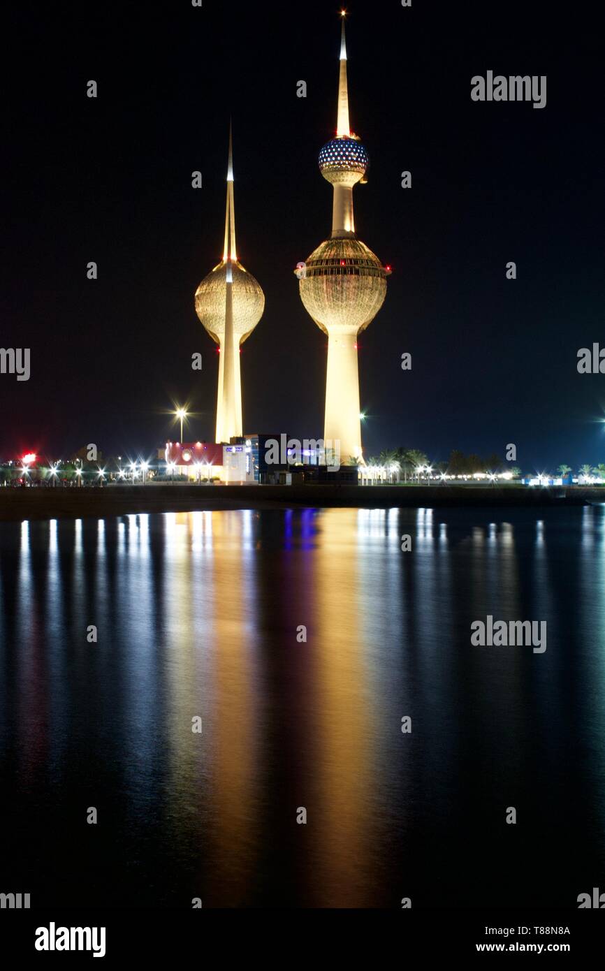 Kuwait Light Tower Stockfoto