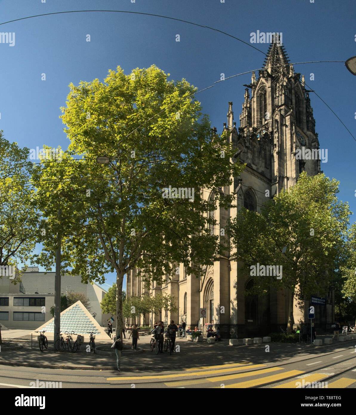 Die elisabethenkirche oder Offene Kirche Elisabethen, Basel Stockfoto