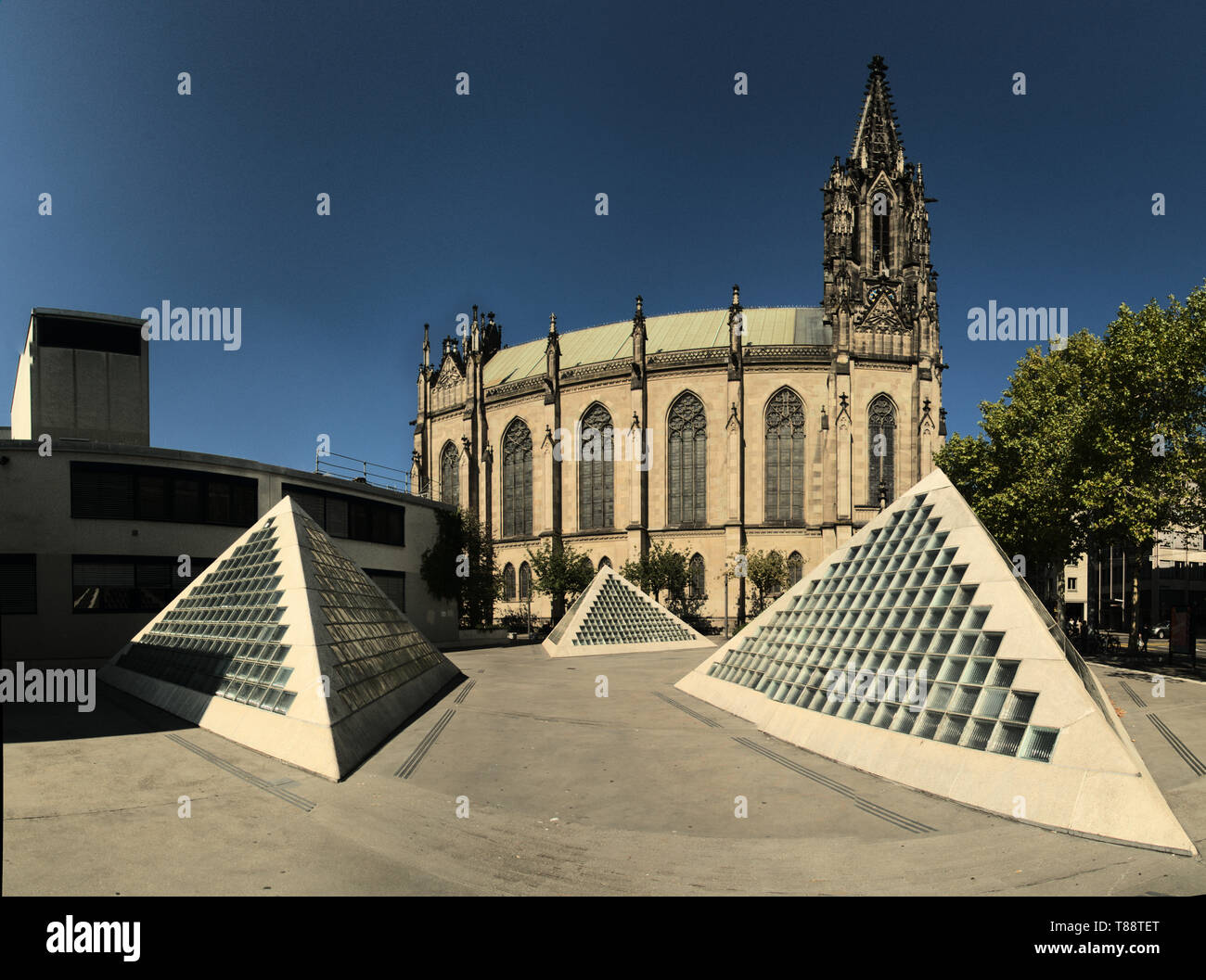 Die elisabethenkirche oder Offene Kirche Elisabethen, Basel Stockfoto