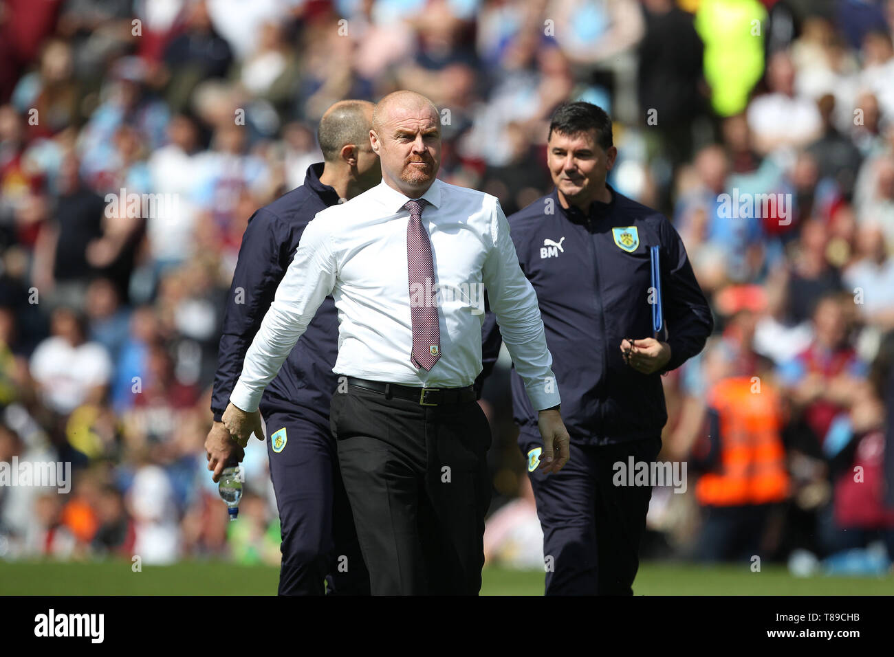 Burnley manager Sean Dyche während der Premier League Match zwischen Burnley und Arsenal im Turf Moor, Burnley am Sonntag, den 12. Mai 2019. (Credit: Mark Fletcher | MI Nachrichten) nur die redaktionelle Nutzung, eine Lizenz für die gewerbliche Nutzung erforderlich. Keine Verwendung in Wetten, Spiele oder einer einzelnen Verein/Liga/player Publikationen. Foto darf nur für Zeitung und/oder Zeitschrift redaktionelle Zwecke verwendet werden. Stockfoto